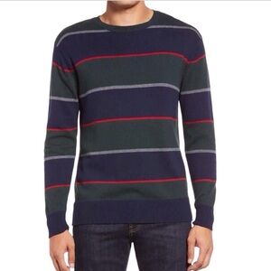Rails Mens Kent Rugby Striped Wool Blend Sweater Size Small